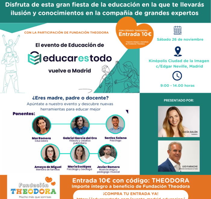 educar es todo a beneficio de Theodora